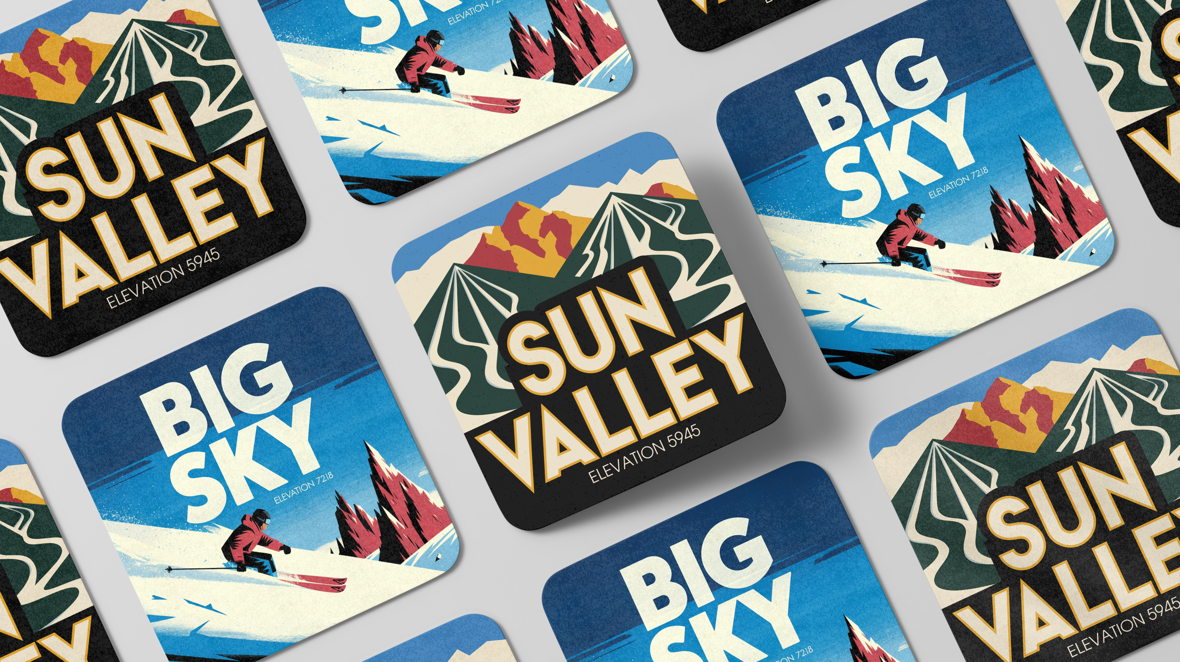 How Vintage Ski Coasters Capture the Spirit of Adventure