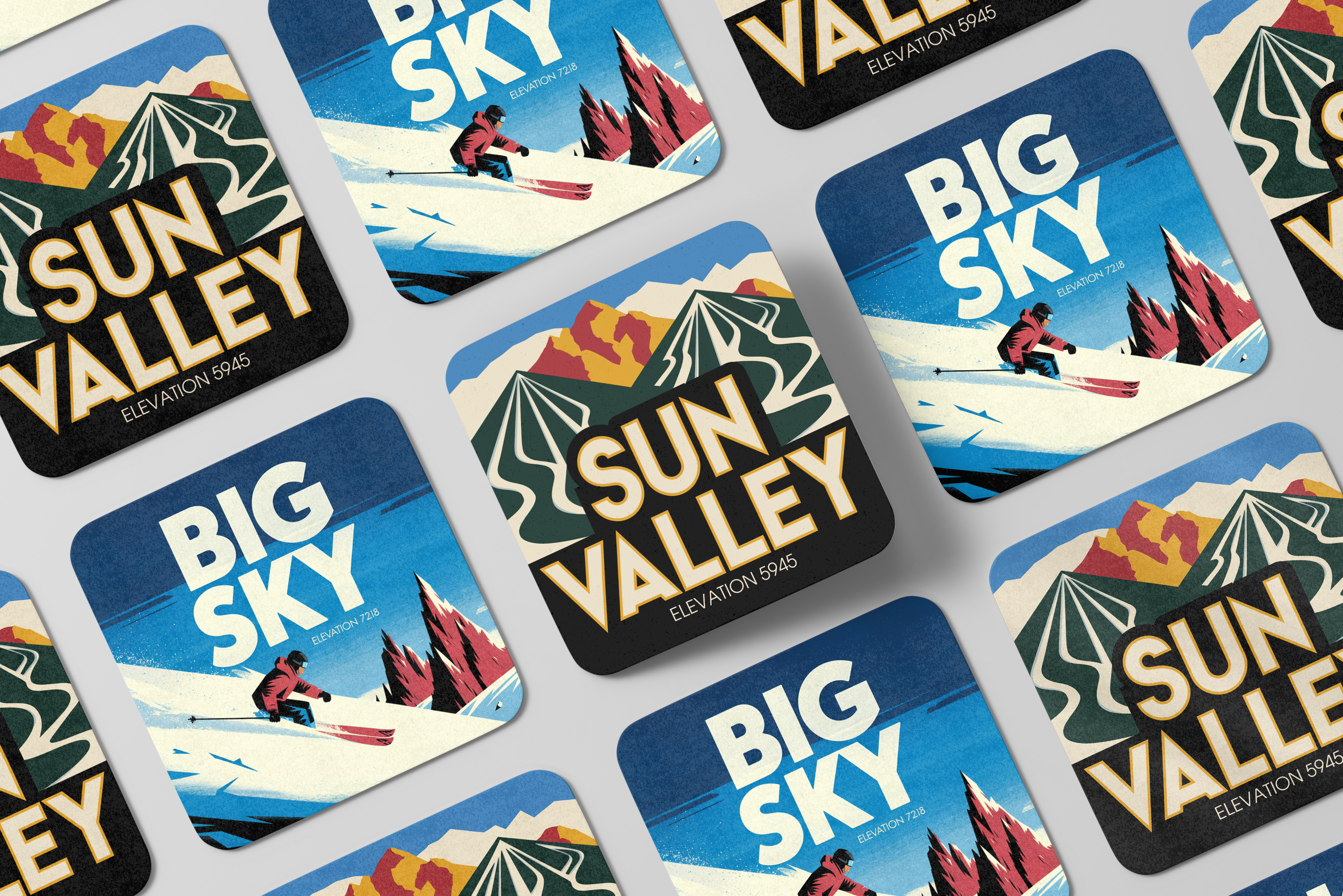 How Vintage Ski Coasters Capture the Spirit of Adventure